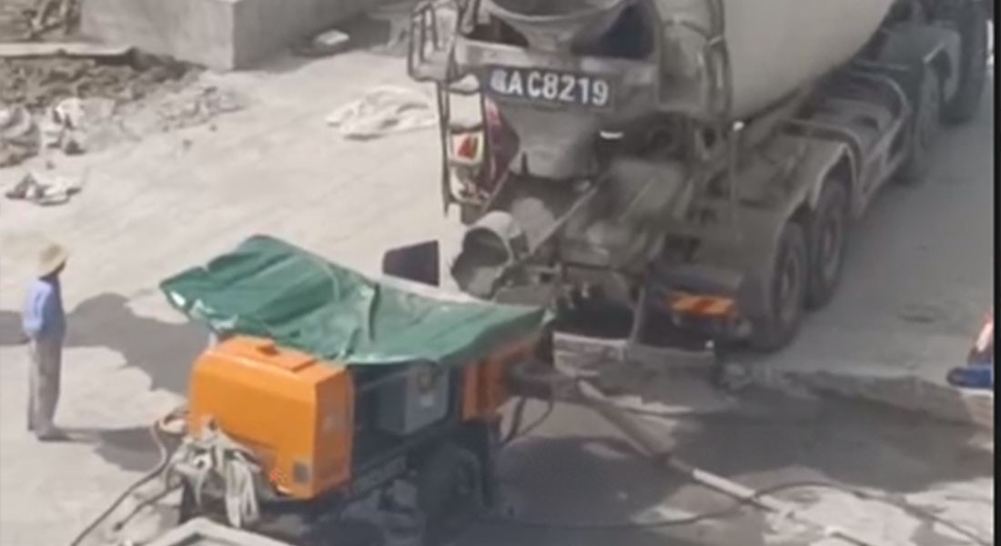 新工地，新設(shè)備，安徽地區(qū)科瑪森40泵接泵順利施工泵送