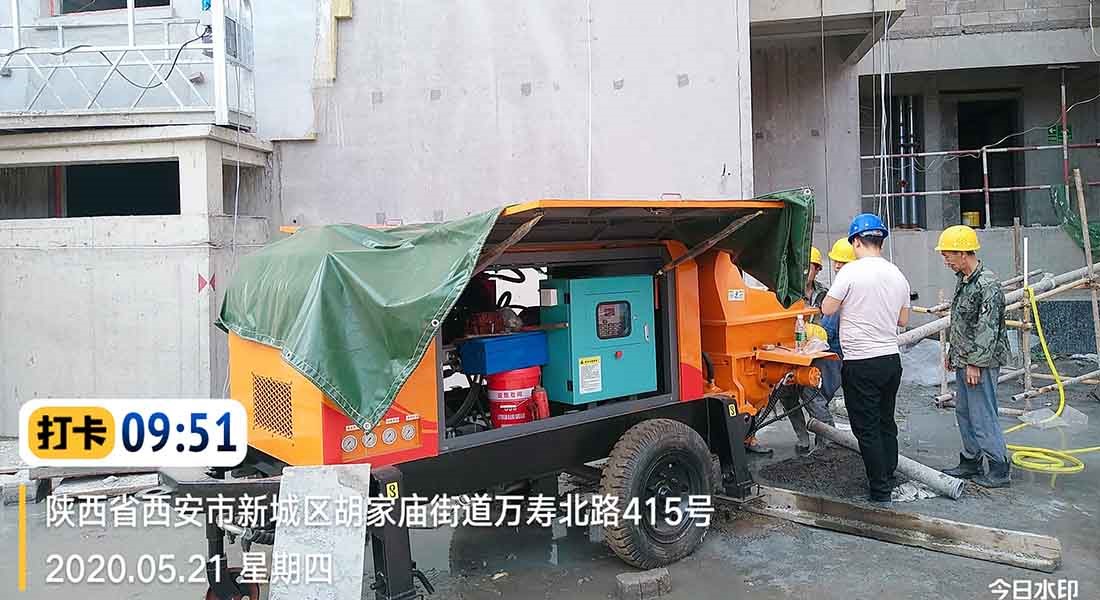 陜西客戶K3T-150H（40榮耀高壓版）新機進駐施工現(xiàn)場