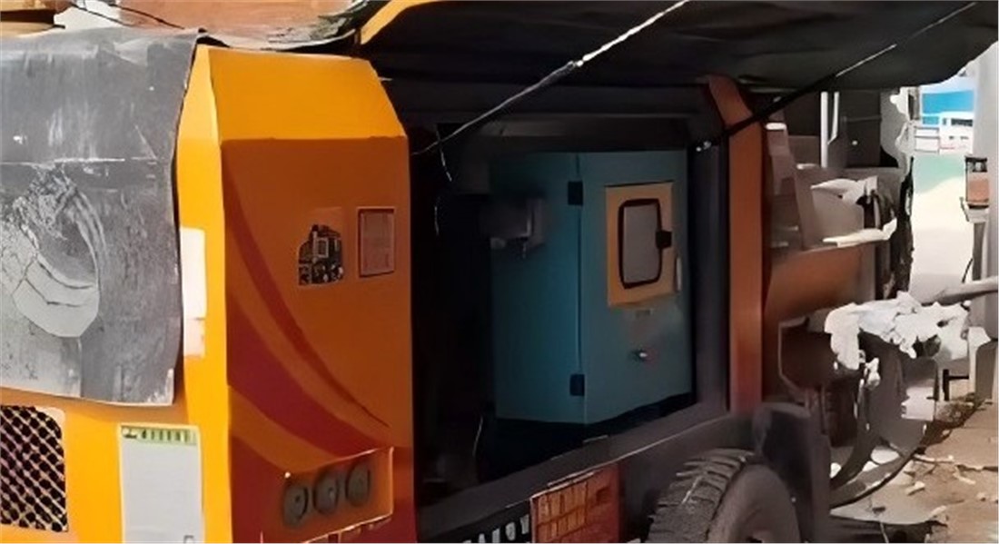 科瑪森40泵西安地區(qū)地暖回填樣板施工應(yīng)用現(xiàn)場